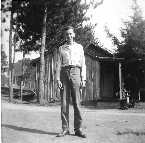 Saul Wachs, then the division head of "Aydah Aleph", the youngest camper grouping, standing in front of one of our rustic bunks. Today Saul is the Rosaline B. Feinstein Professor of Education and Liturgy and Chair of the Education Department at Gratz College. Dr. Wachs is also the Director of the Ed.D. program.